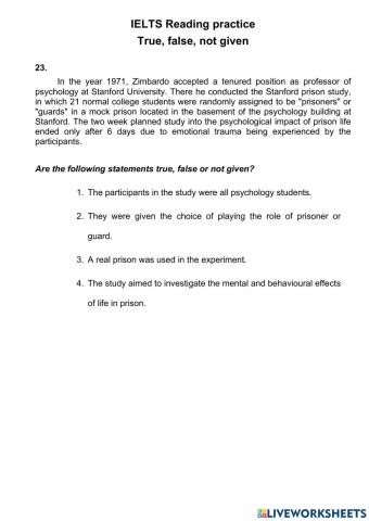 True-False-Not Given 23