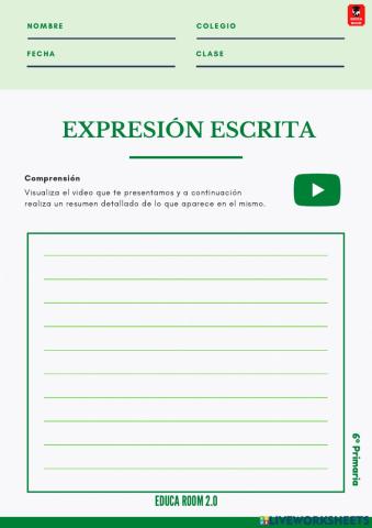 6º ud7 expresion escrita lengua