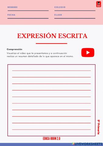 5º ud7 expresion escrita lengua