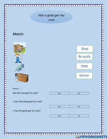 Has a goat got my coat