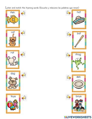 Match the rhyming words