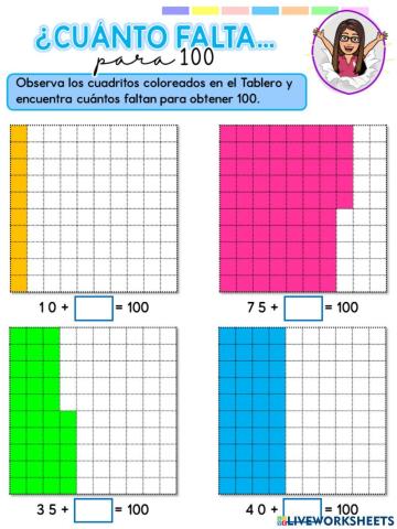 ¿Cuánto falta para 100?