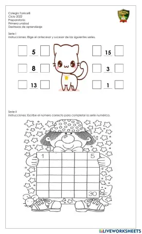 Evaluación Destrezas de Aprendizaje Primera Unidad