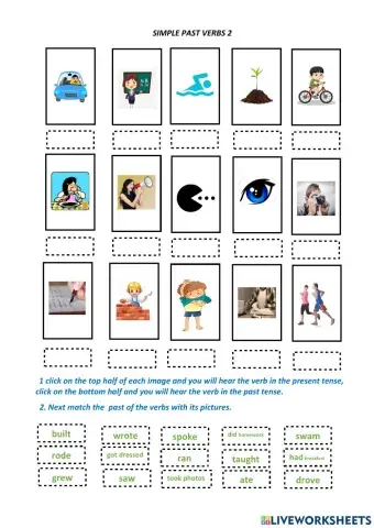 Simple past irregular verbs