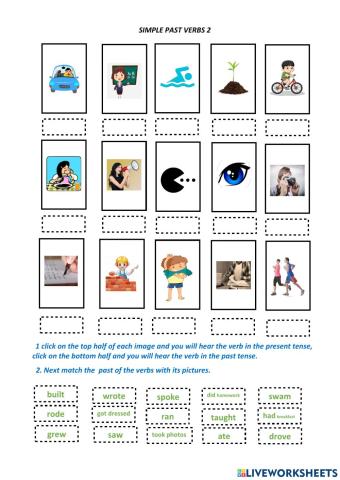 Simple past irregular verbs