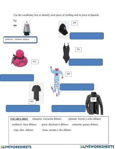 La ropa Gr.5
