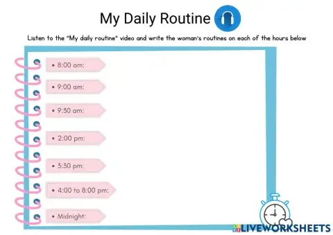 My Daily Routine