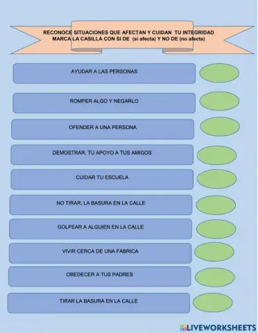 Situaciones que afectan tu integridad