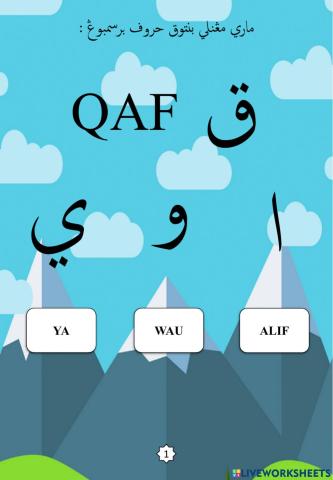 Jawi : Bentuk Huruf Bersambung : 21. Qaf (2022)