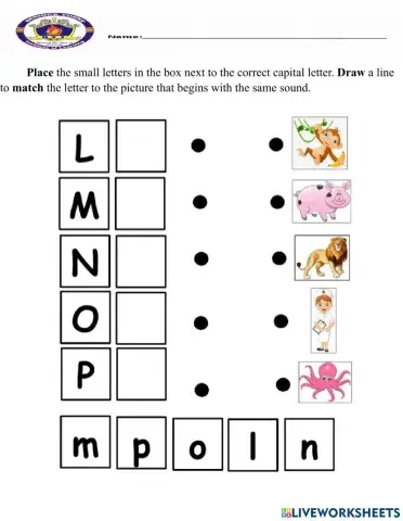 Beginning letter sound.