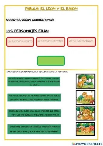 Fabula el leon y el raton