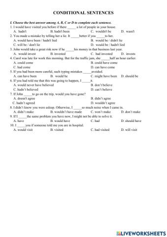 Conditional Sentences