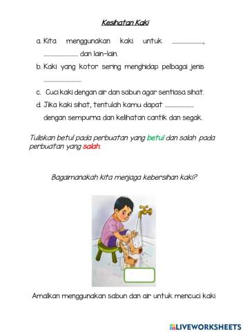 Menjaga Kesihatan Kaki