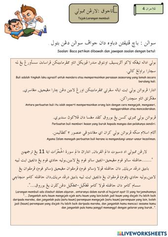 Akhlak Mulia- larangan Membuli