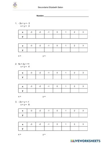 Ecuaciones simultaneas
