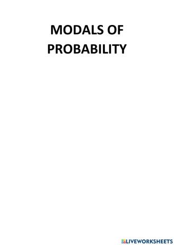 Modals