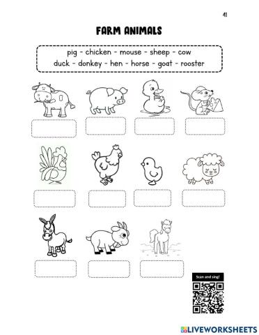 Farm animals
