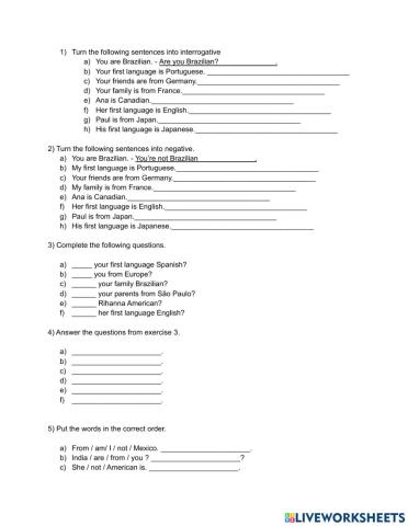 Yes-no questions and negatives