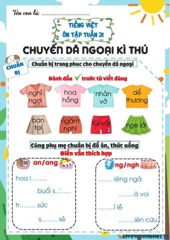 Tiếng Việt tuần 21