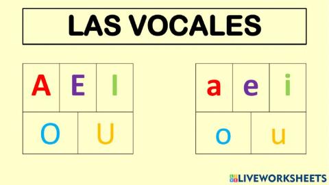 Conciencia fonológica- las vocales