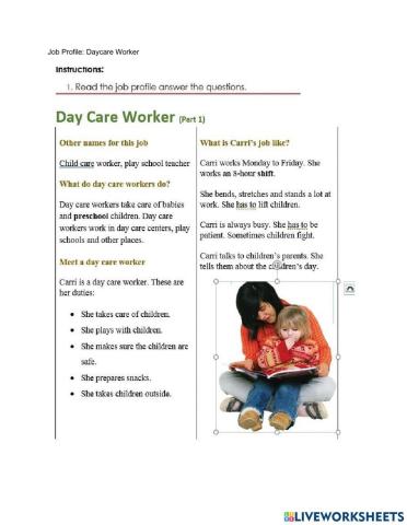 Reading Childcare profile