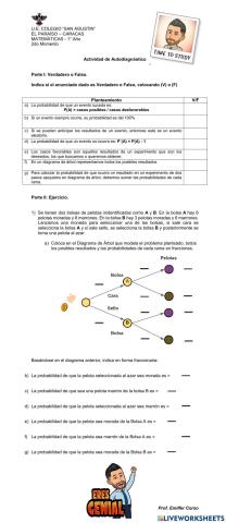 Probabilidades - Diagrama de Árbol
