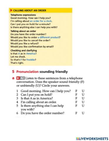 Listening comprehension vocabulary