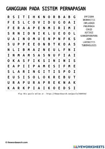 Gangguan pada sistem pernapasan