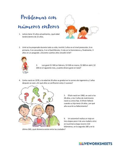 Problemas de Números Naturales