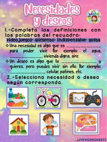 Necesidades y desos