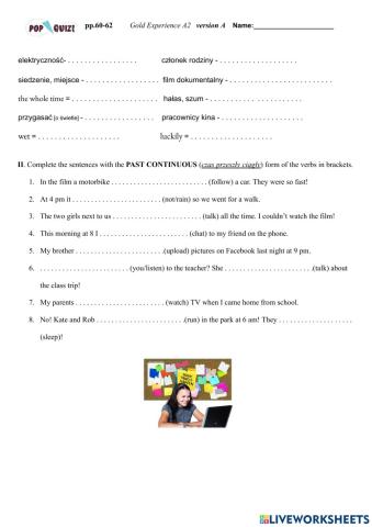 Short pop quiz - Gold A2