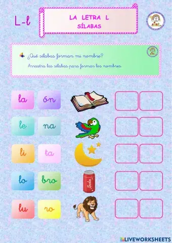 Sílabas la - le - li - lo - lu