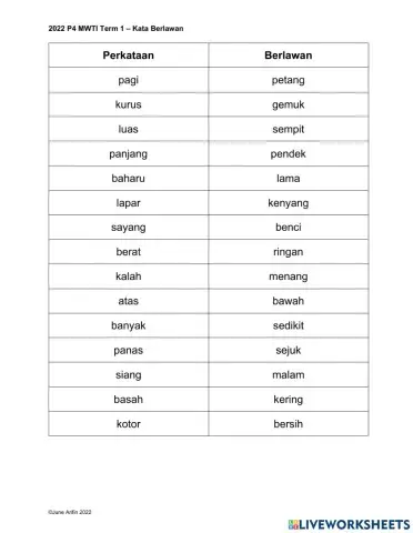 Kata Berlawan