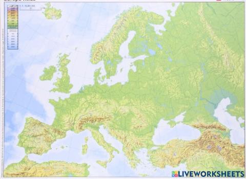 Europe Mountain Ranges
