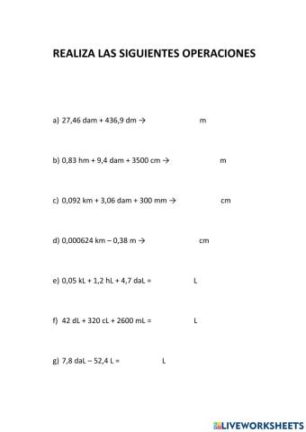 Operaciones con cantidades complejas