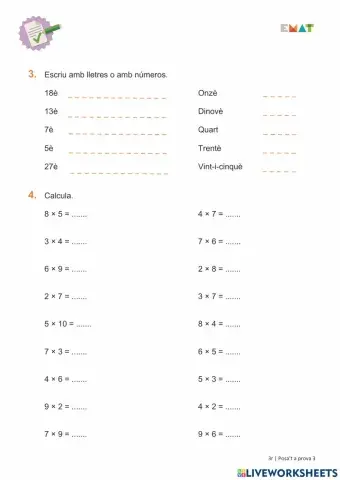 Posat a prova 3-2. EMAT3