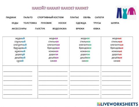 Какая одежда?