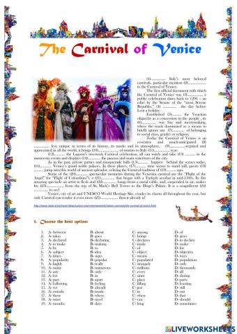 The carnival of Venice C1