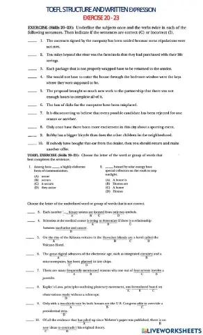 Toefl exercise skills 20-23