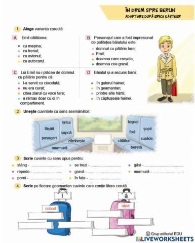 Fisa de lucru lectura