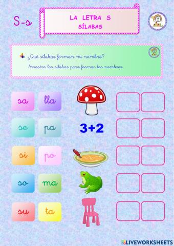 Sílabas sa - se - si - so - su