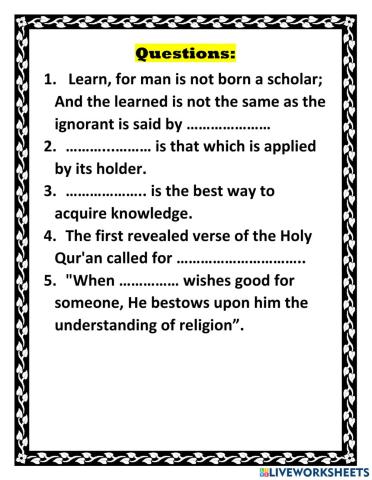 Knowledge Brings Enlightenment and High Status