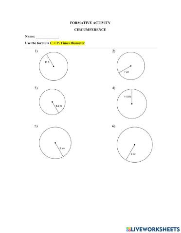 Circumference - practice