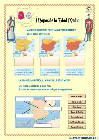 Mapas Edad Media Península ibérica