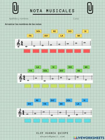 Notas musicales
