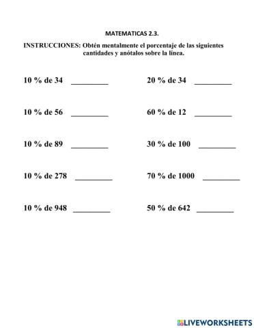 Tanto por ciento