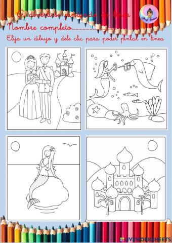 Coloreando en línea