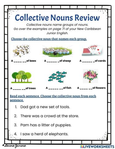 Collective Nouns Review