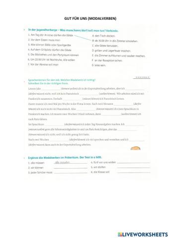 Modalverben in Präteritum