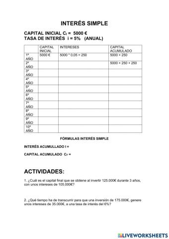 Interés simple